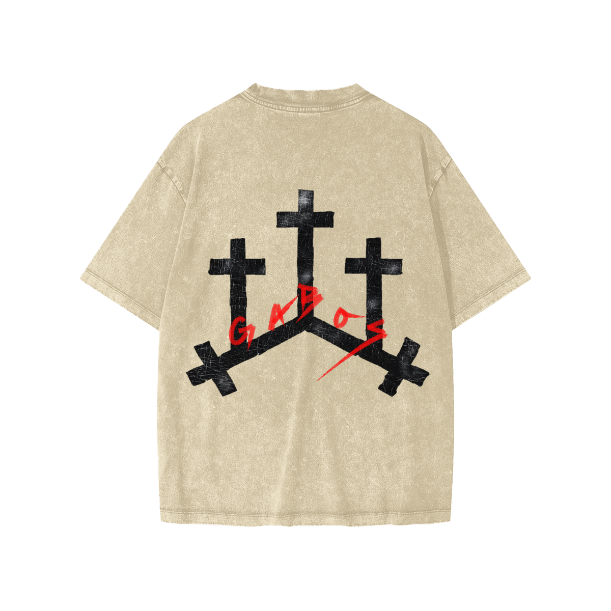 KIDS GABOS SMALL BLACK LOGO TEE